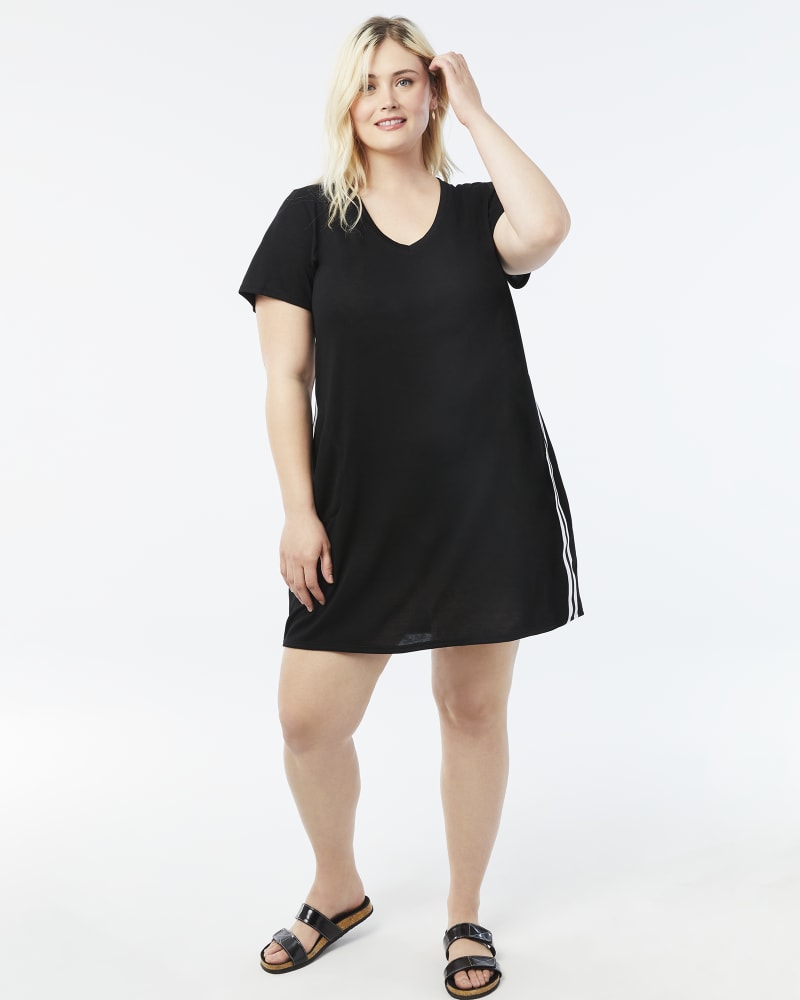 White t shirt dress plus size deals